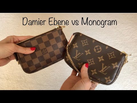Thumbnail for LOUIS VUITTON MINI POCHETTE: Damier Ebene vs Monogram *Fun Facts & History*