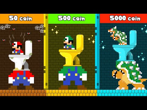 Thumbnail for Toilet Prank: Mario, Luigi and Bowser Rescue Babies Challenge Toilet Poor to Rich!