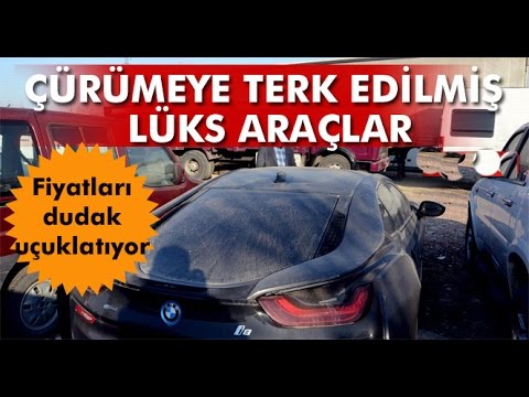 Otoparkta Çürümeye Terk Edilmiş Lüks Araçlar