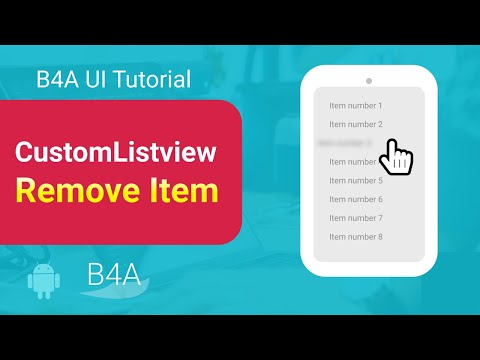 b4a tutorial: CLV remove item + animation (fade, slide out)
