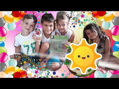 Fındıklar!!! Minecraft doğum günü partisi. Mikail Doğum gününü kutluyor.