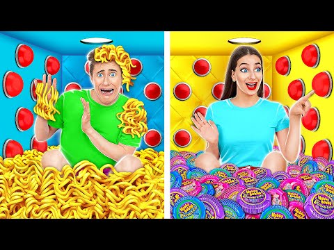 1000 मिस्ट्री बटन चैलेंज #4 | केवल 1 आपको भागने देता है Multi DO Challenge