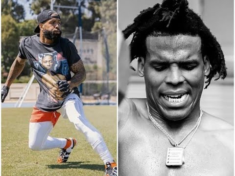 Odell beckham jr crazy catches &amp; cam newton gym workout | nfl