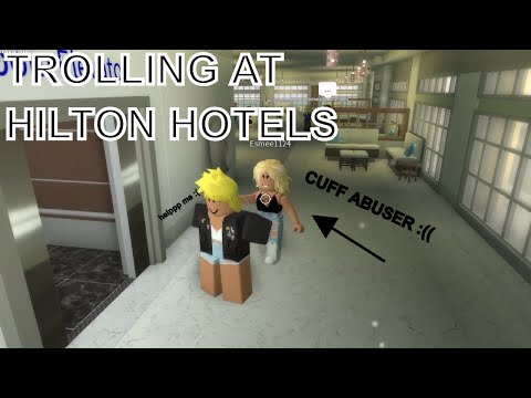 FOUND CUFF ABUSER WHILE TROLLING AT HILTON HOTELS | ROBLOX