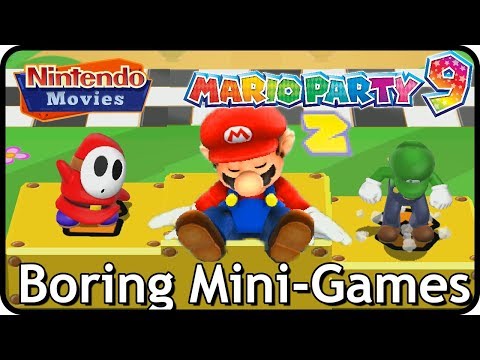 Mario Party 9 - All Boring Mini-Games (2 Players)