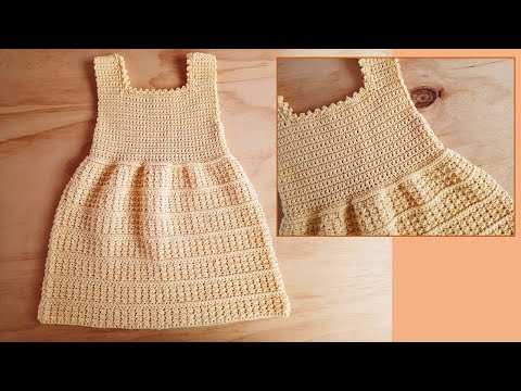 Vestido a crochet MUY FÁCIL para niña ¡paso a paso!