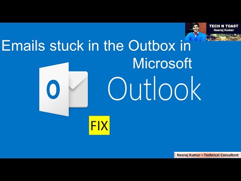 send emails stuck in the outbox in Microsoft outlook - Tech N Toast