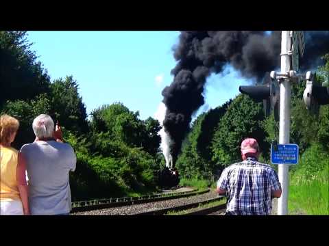 Thumbnail for Historic Steam Locomotive No. 765 Almost Stalls on The NS YTL