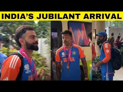 Thumbnail for EXCLUSIVE: World Champion Indian team return to their hotel after lifting the Trophy | Sports Today