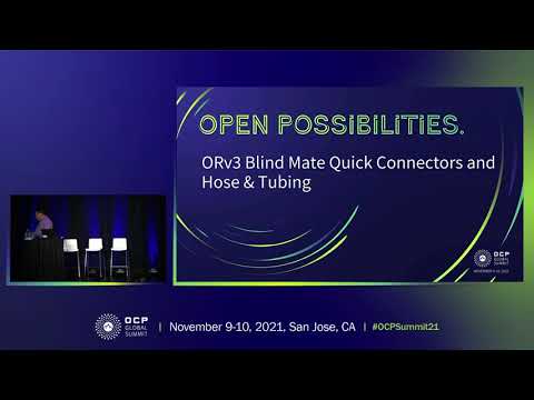 ORv3 Blind Mate Liquid Cooling Lightning Talks