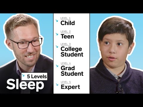 Thumbnail for Scientist Explains Sleep in 5 Levels of Difficulty | WIRED