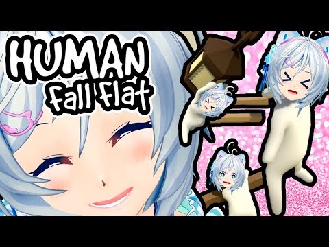 【Human Fall Flat】どの道が正しいの!?シロが自分で道を切り開く!【ゲーム実況】