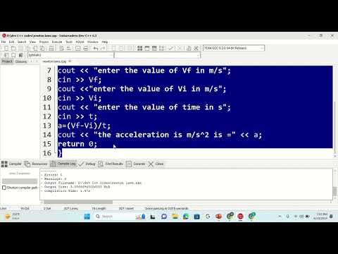 Lecture 3, How to Solve Newton  Laws and Equation of Motions using DevC++