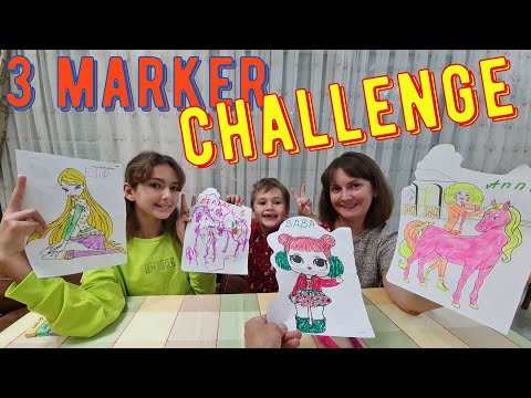 En Güzel Boyama Challenge. 3 Marker Challenge