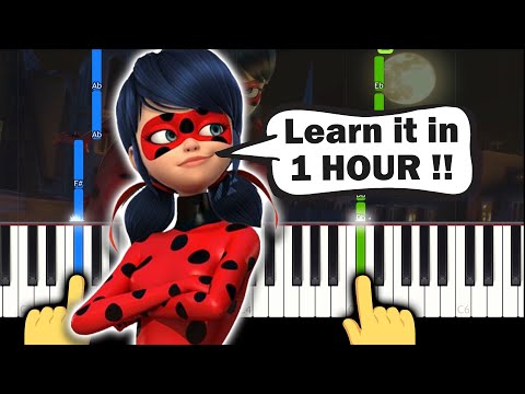 MIRACULOUS LADYBUG - Theme Song - EASY Piano tutorial