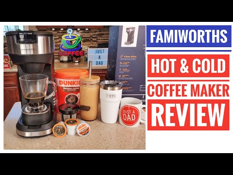 Thumbnail for Famiworths Hot & Iced Coffee Maker K-Cup & Ground Coffee REVIEW