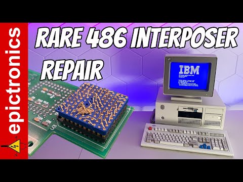 Thumbnail for Rare 486 interposer repair & IBM PS/2 Model 57SLC restoration (8557 & SLC2)