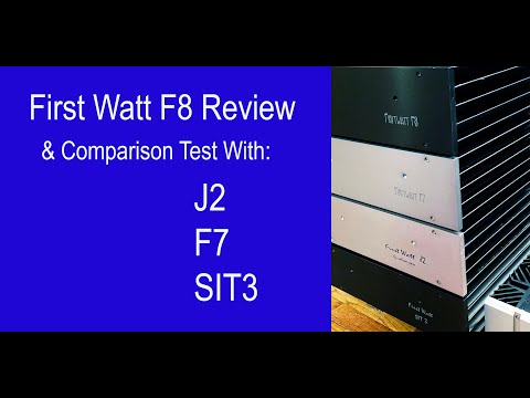 Thumbnail for Comparison review: First Watt F8, J2, F7, and SIT3 power amplifiers