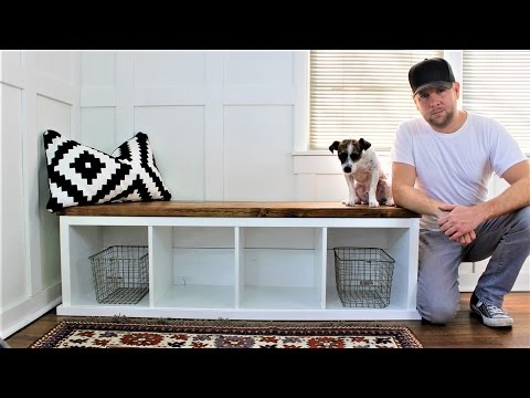 Thumbnail for IKEA HACK - The Shiplap-style Storage Bench
