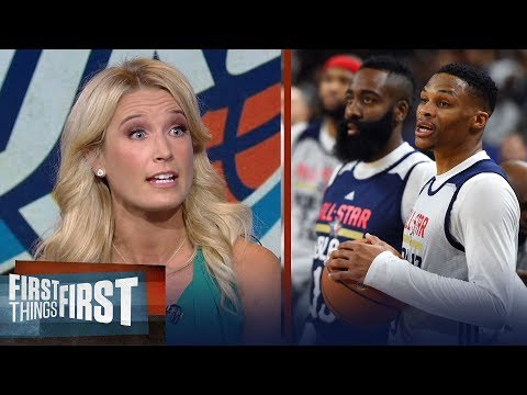 Thumbnail for Sarah Kustok on why Westbrook's Thunder won't derail Rockets in playoffs | FIRST THINGS FIRST