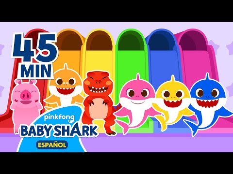 ¡Vamos a Jugar en Toboganes y Piscinas de Bolas de Colores! | Mix | Baby Shark en español