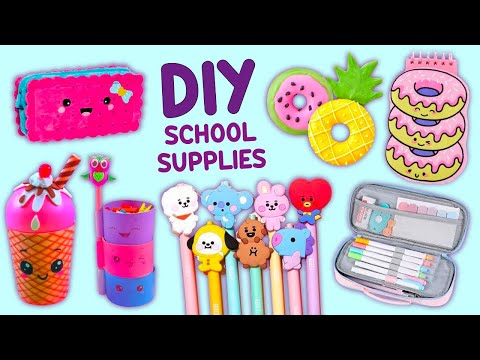 25 DIY SCHOOL SUPPLIES IDEAS - BACK TO SCHOOL HACKS