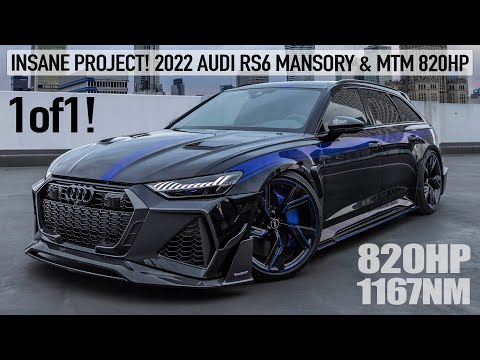 Thumbnail for INSANE! 1of1 2022 AUDI RS6 MANSORY & MTM FUSION PROJECT - 820HP/1167NM/2.9 SECONDS - 1 OF A KIND 4K