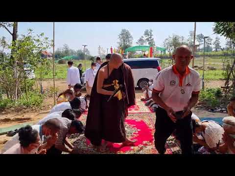 พระครูบาอริยชาติ  มาโปรดสถานปฏิบัติธรรมแสงแก้ววีรญาณ (สามเณรใจเพชร) จ.ขอนแก่น ตอนที่ 1
