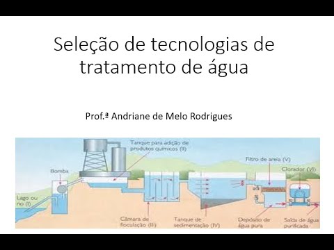 Seleção de tecnologias de tratamento de água