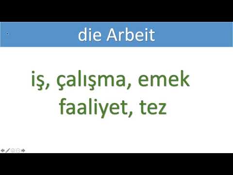 ALMANCA dinleme metinleri ve çeviri örnekleri öğreniyorum