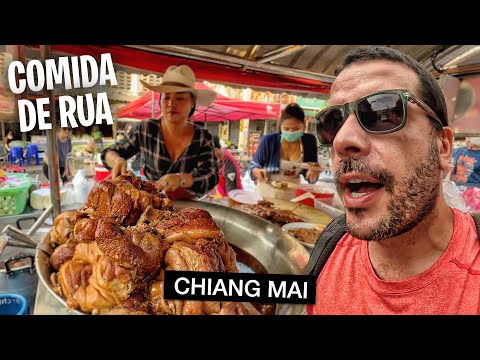 Provando 35 COMIDAS DE RUA em Chiang Mai na Tailândia ???????? [Documentário Completo]