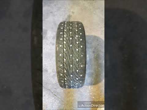 Comment clouter un pneu automobile Tubeless pour Neige et Glace, méthode simple et peu coûteuse