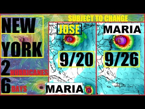*NEW YORK* Double Landfall Hurricane JOSE and MARIA Just 6 DAYS APART 20th-26th