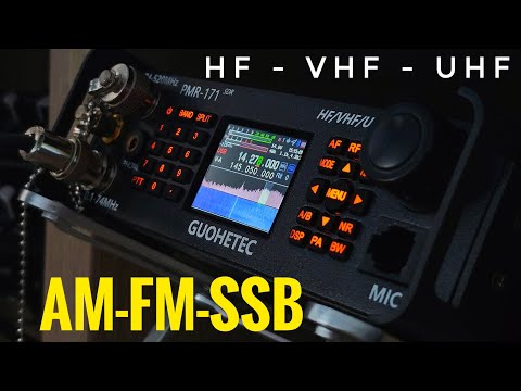 GUOHETEC PMR-171,  HF/VHF/UHF ALL MODE SDR Transceiver 100kHz to 2GHz
