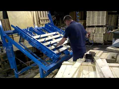 robienie palety na maszynie