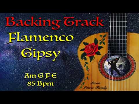 Backing Track - Am G F E - Flamenco Gipsy - 85 Pbm