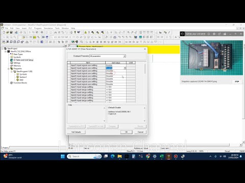 Review, cara pengoperasian modul plc omron CJ1W AD081 V1