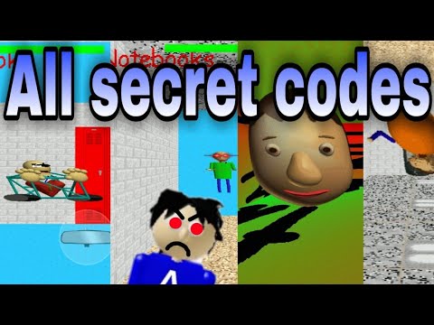 All 4 secret codes in Baldi&apos;s basic super duper fast edition (baldi&apos;s basic Android mod)