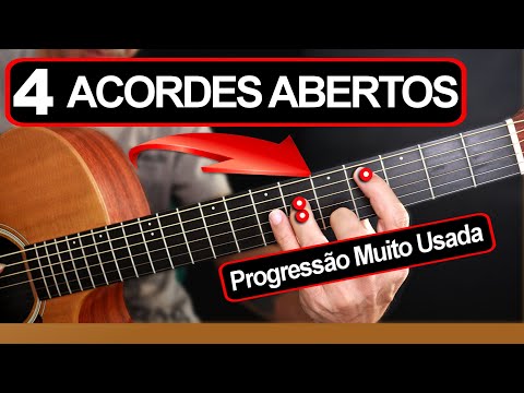 4 Acordes matadores com sonoridade de gente grande! PROGRESSÃO de acordes abertos no violão! PROFI????