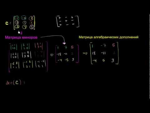 Thumbnail for Определитель и союзная матрица
