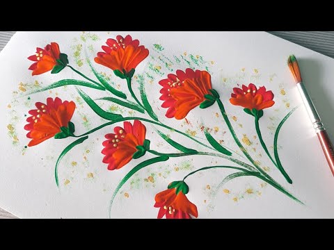 Thumbnail for one stroke painting | free hand painting