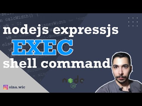 execute shell commands with nodejs through web ui | part 2