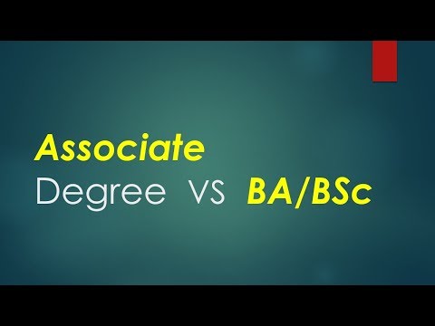 Associate Degree vs BA/BSc/BCOM?Is Associate Degree same as BA/BSc? by Easy Learning 700