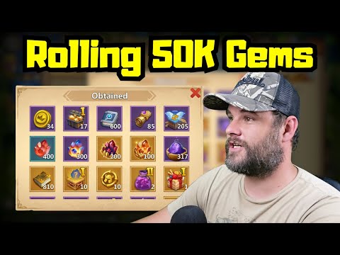 Rolling 50K Gems for Heroes on the F2P Castle Clash