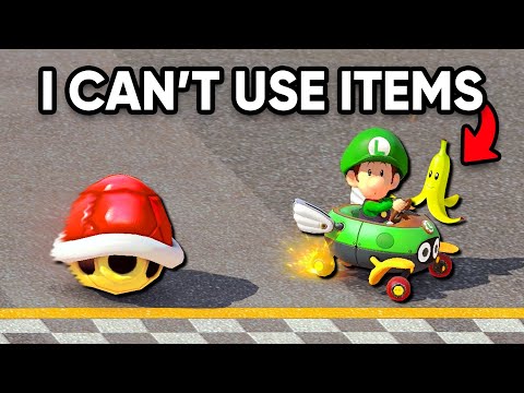 Can I win WITHOUT Using Items? | Mario Kart 8 Deluxe