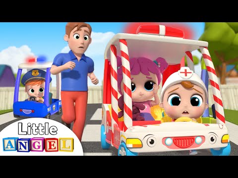 Thumbnail for Wheels on the Ambulance | Be Safe on the Road Song | Little Angel Kids Songs & Nursery Rhymes