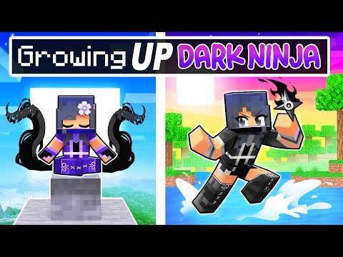 Thumbnail for GROWING UP as a DARK NINJA in Minecraft!