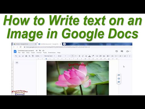 How to Write text on an Image in Google Docs