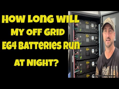 Thumbnail for How Long do off grid EG4 Lithium Batteries Last? (watt-hrs calculations)