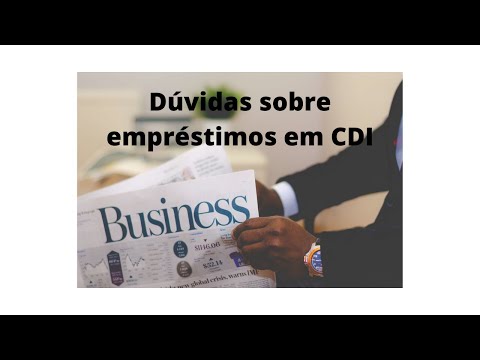 Dúvidas sobre empréstimos em CDI